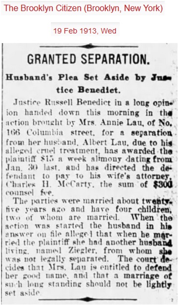 Albert Lau and Anna Oeckler Divorce