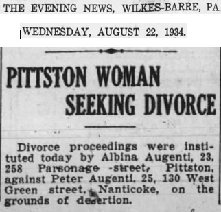 Peter Augenti and Albina divorce