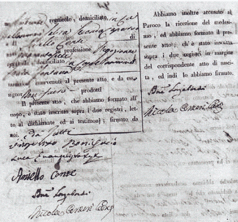 Alfonso Bonifacio Birth Record