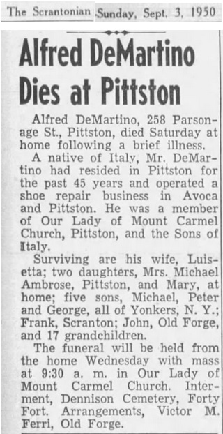 Alfred DeMartino Obituary