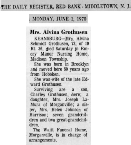 Alvina Grothusen Obituary