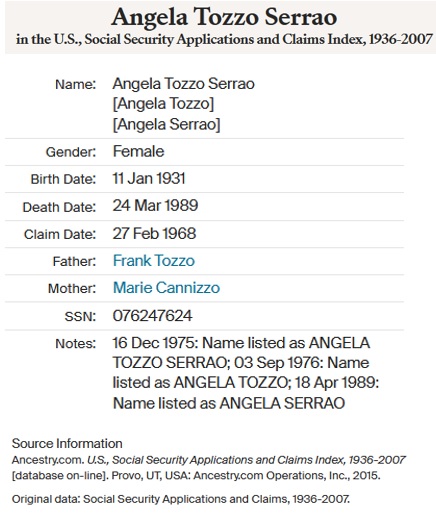 Angela Tozzo Serrao SSACI
