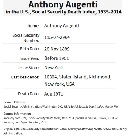 Anthony Augenti SSDI