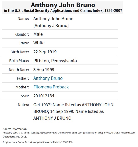 Anthony Bruno SSACI