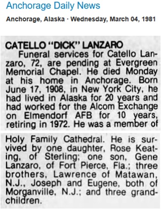 Catello R. Lanzaro Obituary