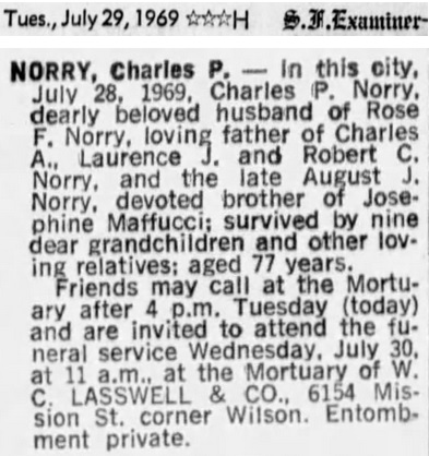 Charles P. Norry Obituary
