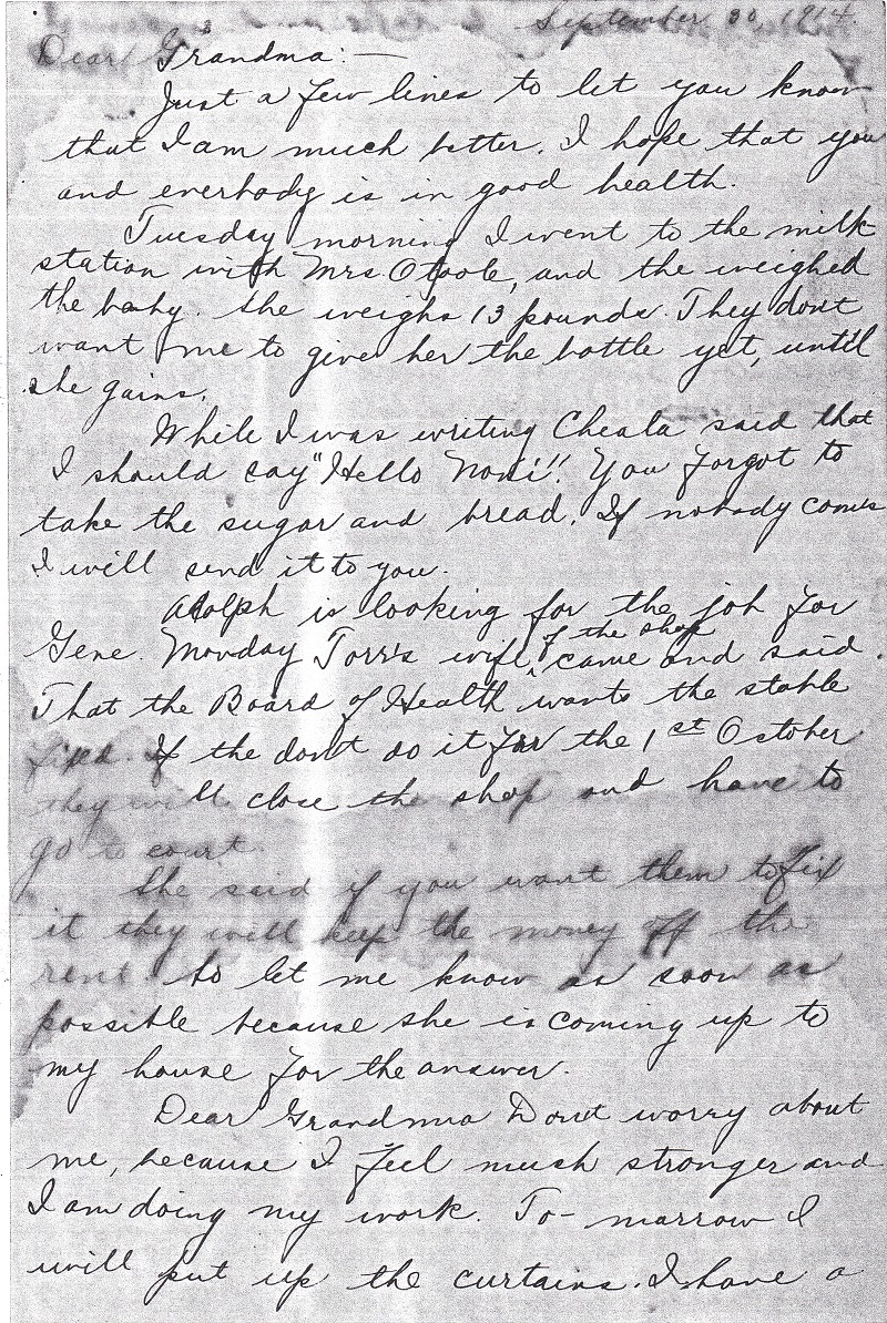 Concetta LaMura Nori's Letter to Petronilla