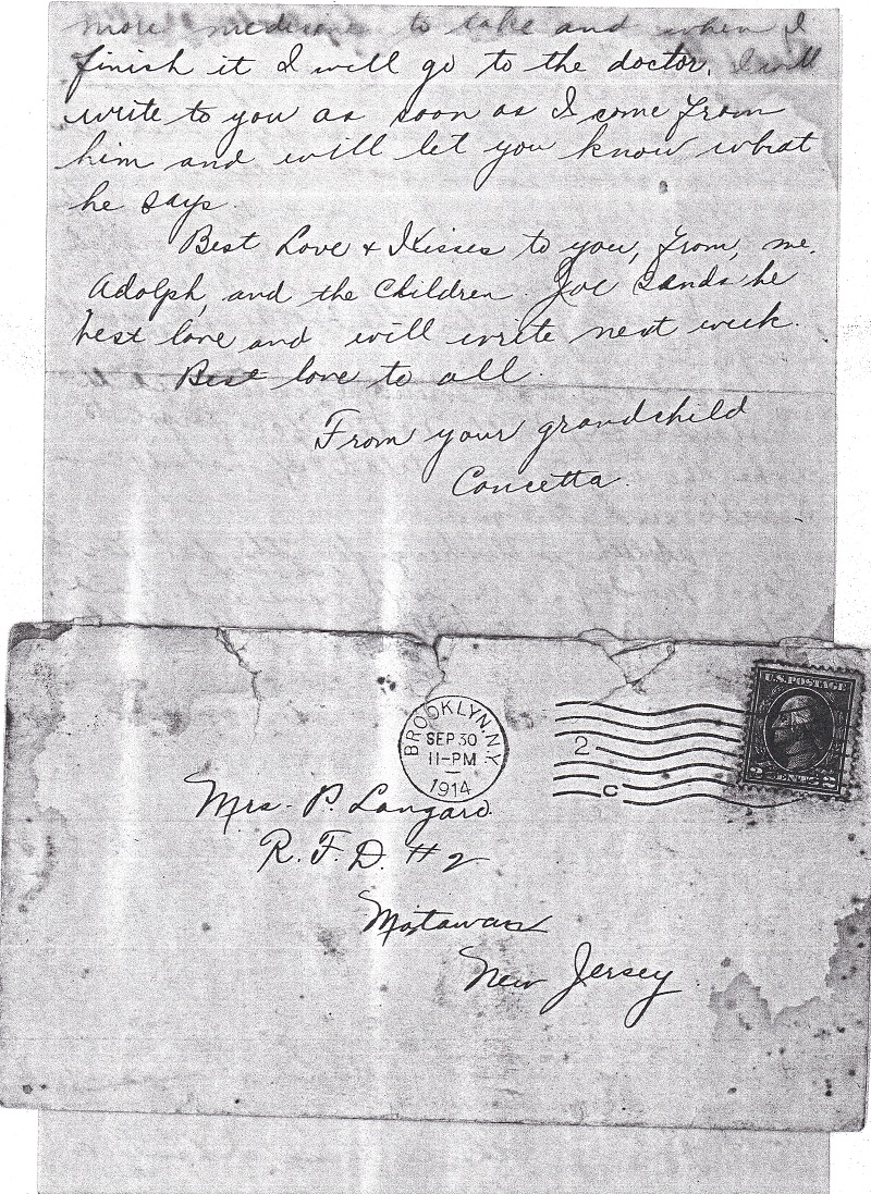 Concetta LaMura Nori's Letter to Petronilla