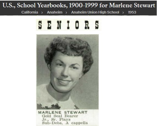 Donna Stewart 1953