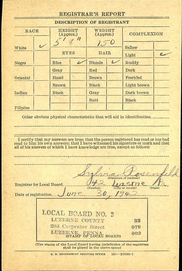 Edward Sadowski Military Record