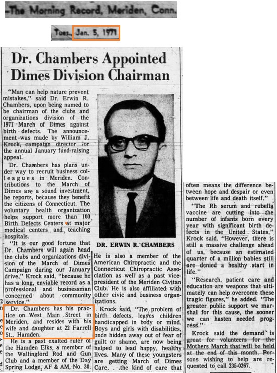Erwin Chambers 1971