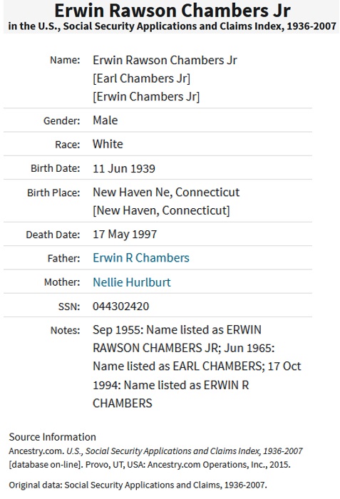Erwin Rawson Chambers, Jr. SSACI