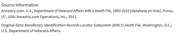 Eugene C. Blanck Military Record