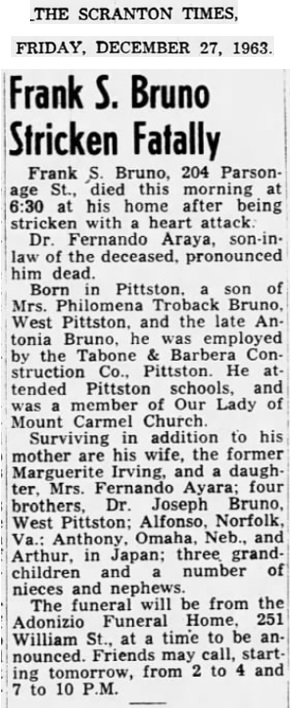 Frank Bruno Obituary
