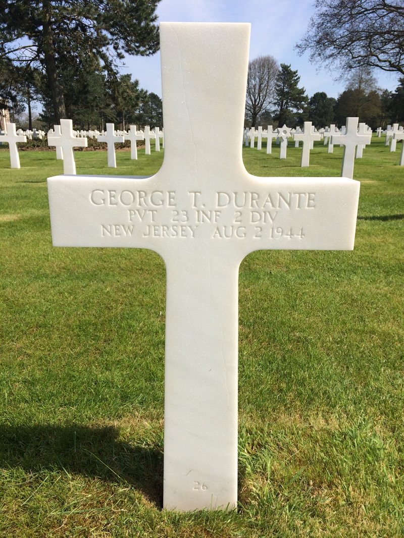 George Durante in American Normandy Cemetery