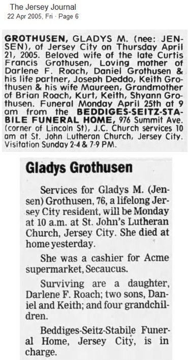 Gladys Grothusen Obituary