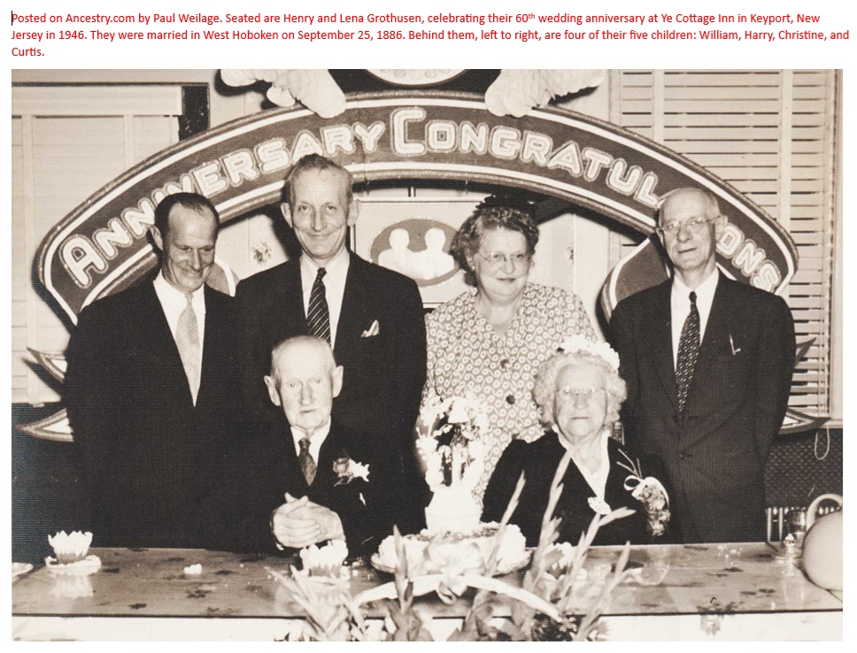 Henry and Lena 60th Anniversary 1946