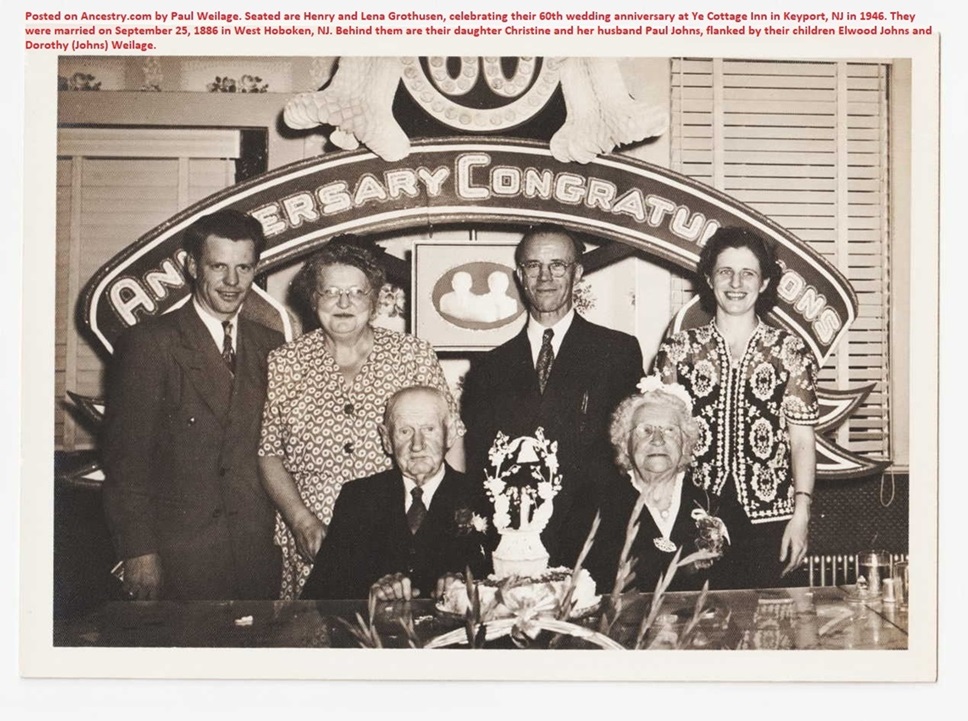 Henry and Lena 60th Anniversary 1946