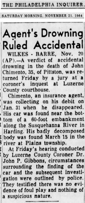 John Chimento Death