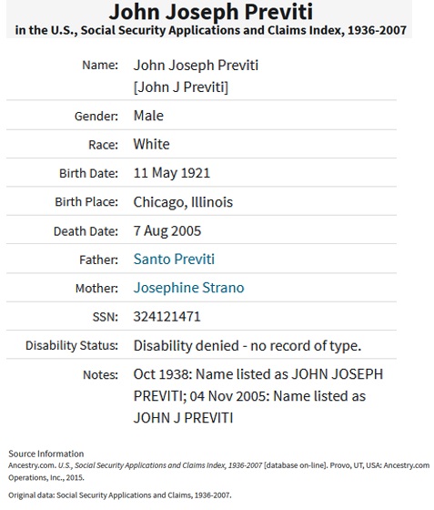 John Joseph Previti SSACI