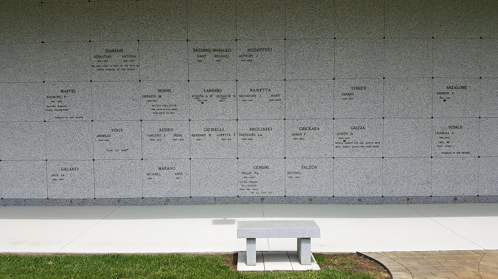Ann and Gene Lanzaro in St. John's Mausoleum at St. Gabriel's Cemetery