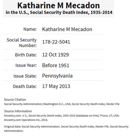 Katherine Occhiato SSDI