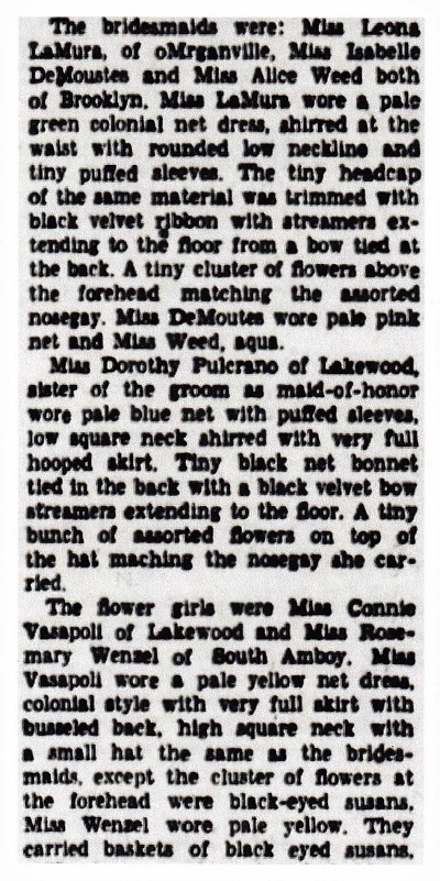 Carmela LaMura and Louis Pulcrano Marriage