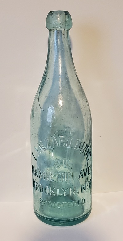 Lanzaro Brothers Soda Water Bottle