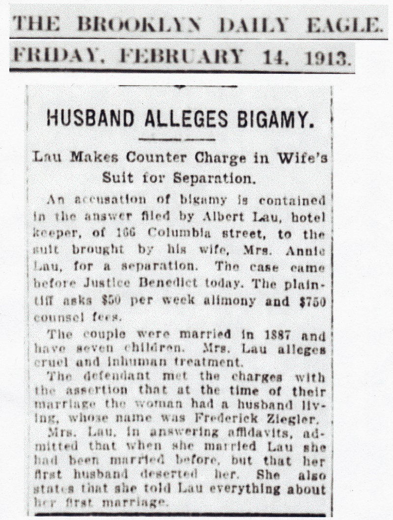 Albert Lau and Anna Oeckler Divorce