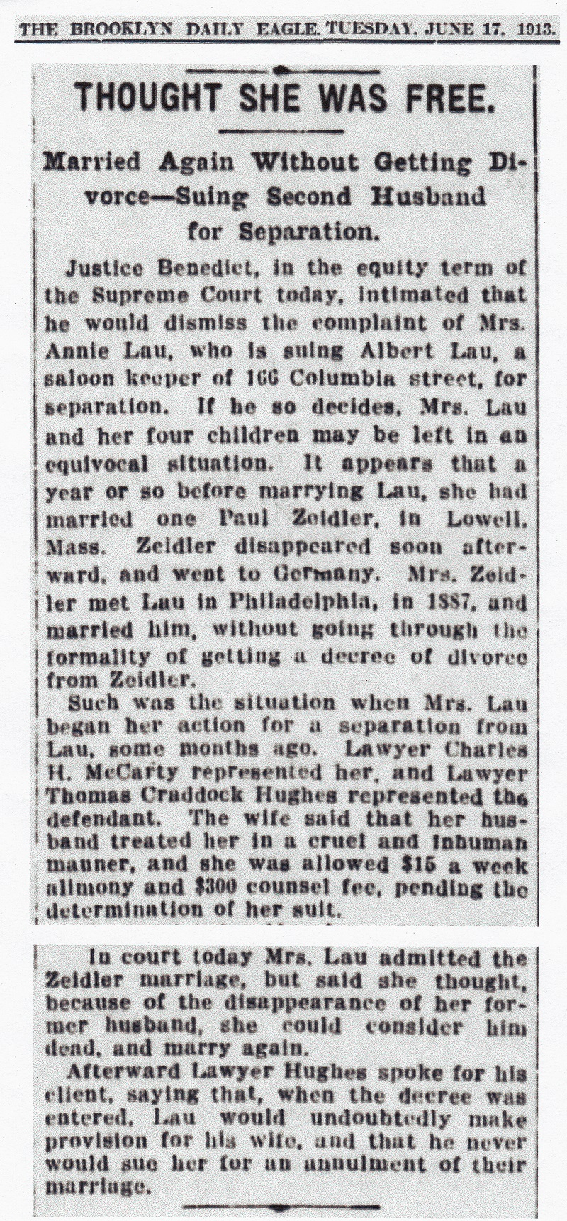 Albert Lau and Anna Oeckler Divorce