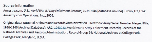 Lawrence J. Evans Military Record