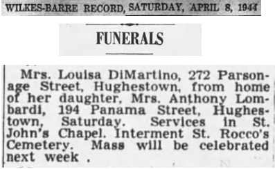 Louisa Morucci DeMartino Obituary