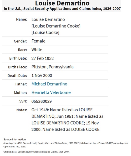 Louise DeMartino Cooke SSACI