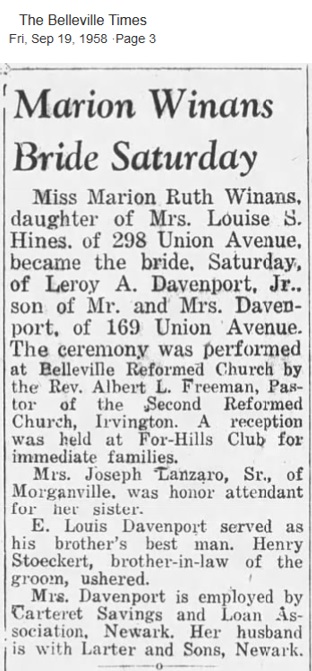 Marion Winans and Roy Davenport Marriage