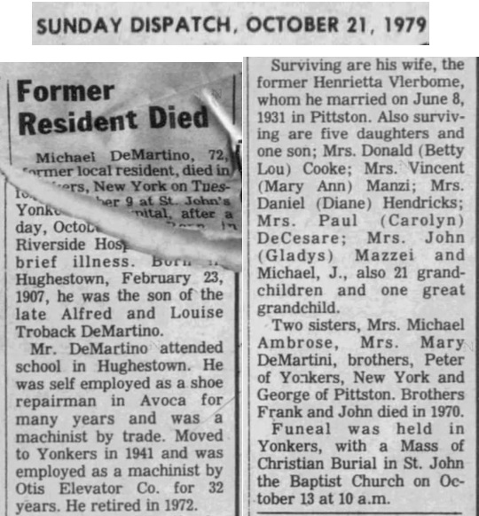 Michael Ernest DeMartino Obituary