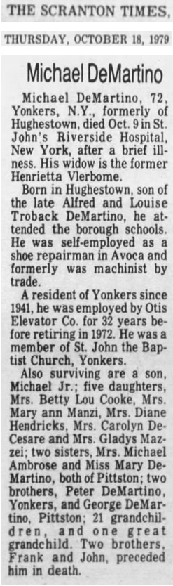 Michael Ernest DeMartino Obituary