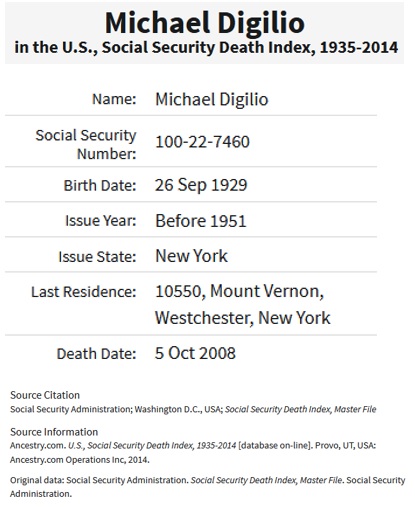 Michael DiGilio SSDI