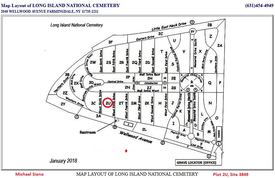 Michael Siano in Long Island National Cemetery