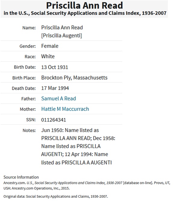 Priscilla Augenti SSACI