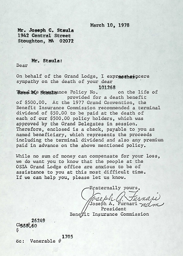 Rose Marie Augenti Staula Death Record
