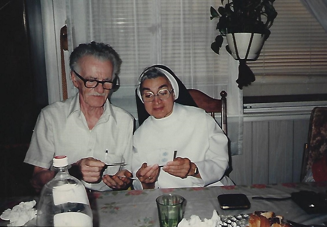 Ralph Desiano and Sister Ann Louise (Madeline DeGennaro)