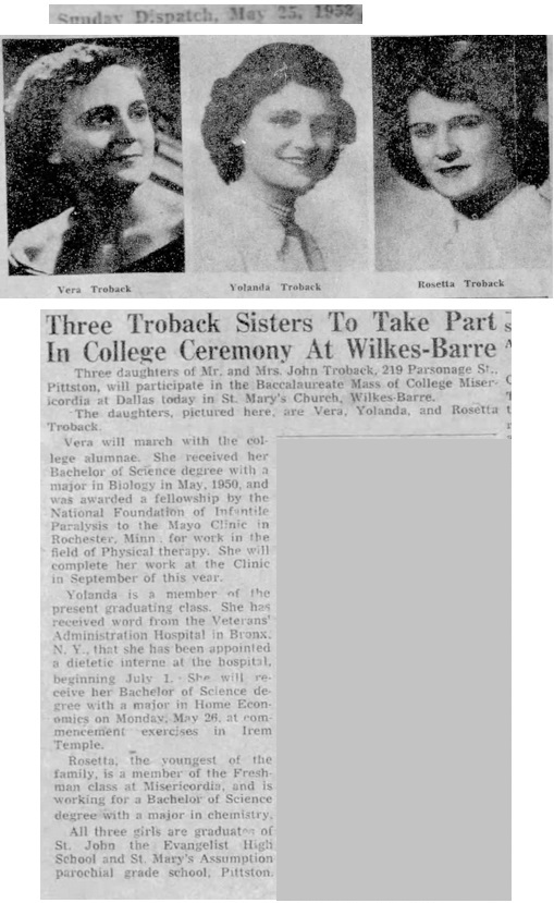 Troback Sisters