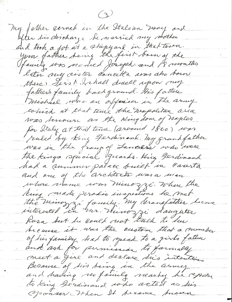 Frank LaMura's Letter Page 3