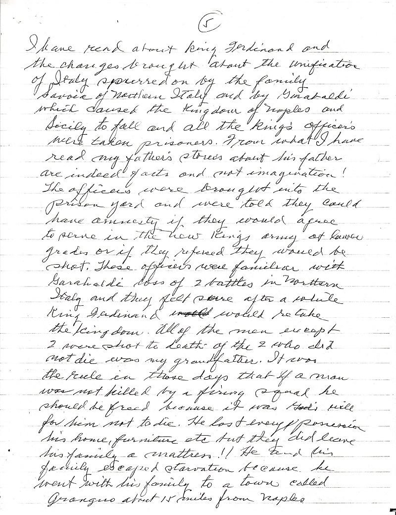 Frank LaMura's Letter Page 5