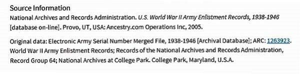 Vincent A. Calarino Military Records