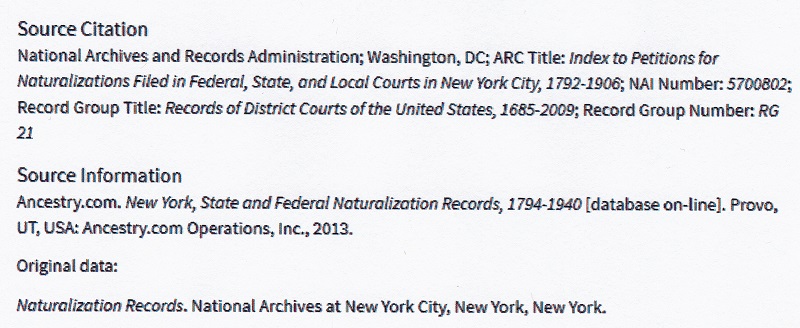 Vito Mario Desiano Naturalization Record