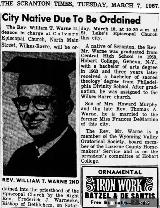 William Warne 1967